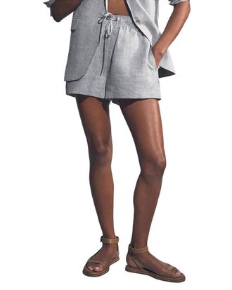 Reiss Willow Linen-Blend Short