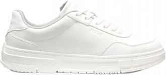 HUGO BOSS Yarrow Sneaker - Heren - Sneakers - Wit - 41 EU - Leer - Schoenen