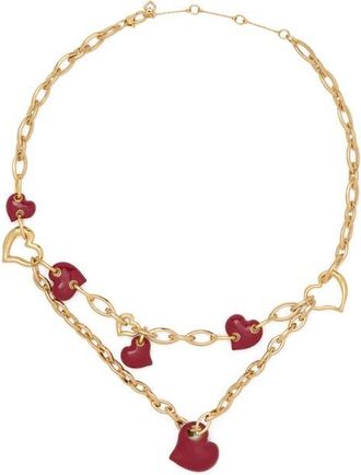 Kate Spade New York heart statement necklace in Dark Scarlet at Nordstrom
