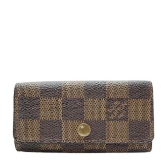 Louis Vuitton Pre-owned Accessories, female, Brown, Size: ONE SIZE Pre-owned Damier Ebene Multicle 4-row Key Case