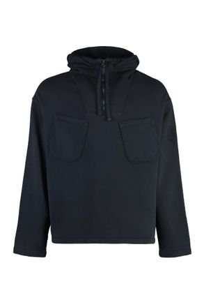 C.P. Company Black Solid Hood Sweatshirts