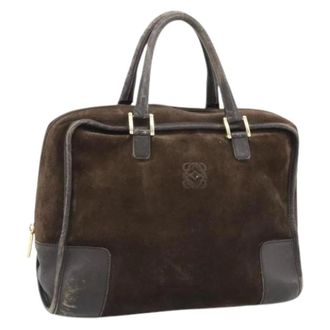 Loewe Pre-owned Hand Bag - Dames - Pre-owned - Bruin - Maat: ONE Size Leer