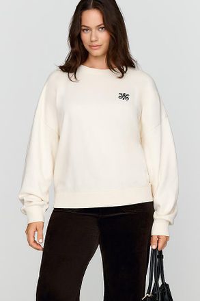 Maeve 100% Cotton Stamp Graphic Sweatshirt