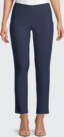 Lela Rose Catherine Slim-Leg Ankle Pants