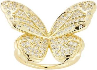 Sphera Milano 14K Gold Plated Cz Ring