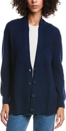Forté Cashmere Boyfriend Wool & Cashmere-Blend Cardigan