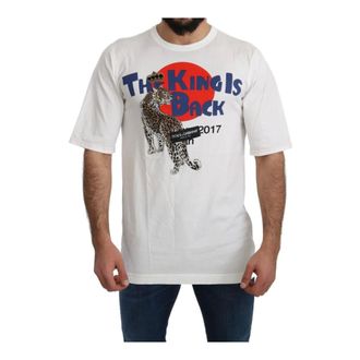 Dolce & Gabbana Hombre, Camisetas, Blanco, Talla: S