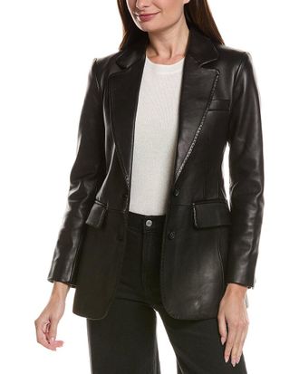 Rag & Bone Rag & Bone Ash Leather Blazer