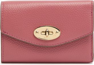 Mulberry Darley Folded Grained Leather Wallet - Pink - One Size