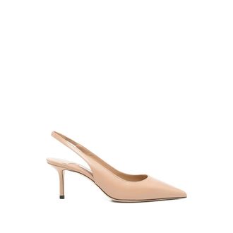 Jimmy Choo London Pointed Toe Slingback Pump - female - Jimmy Choo - Pumps - Pink - 4 1/2 UK - Shoes