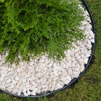 PRIMROSE Pack of 20 Flexible Grass Edging Garden 8cm Tall Lawn Edging in Black 20m