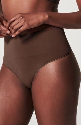 Spanx SPANXshape ExtraOrdinary Thong in Chestnut Brown at Nordstrom Rack, Size Medium