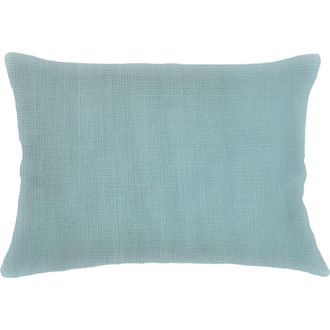 Anaya with Love So Soft Linen Pillow with Down Insert in Mist Blue at Nordstrom, Size 1Ft 8In X 1Ft 8In