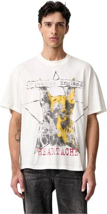 Represent Represent - T-shirt met print - Heren - Tops - Wit - Maat: S Katoen