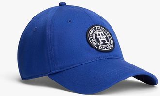 Tommy Hilfiger Mens Monogram Circle Patch Baseball Cap - Blue