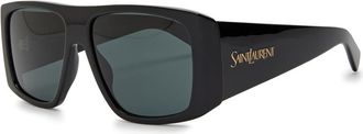 Saint Laurent Oversized Square-frame Sunglasses - Black - One Size