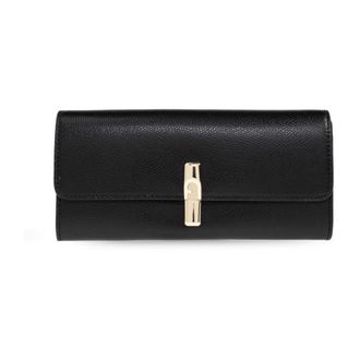 Furla Accessoires, Dames, Zwart, ONE Size, Leer, Iride Continental Wallet XL