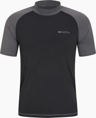 Mountain Warehouse Mens Mountain Warehouse Mens UV Protection Rash Top - Grey - Size: 44