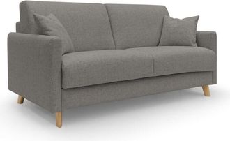 Divani.Store Edgar Sof&aacute; Cama Convertible En Tela Felis Impermeable 180 Cm (mat. 140x197) Taupe