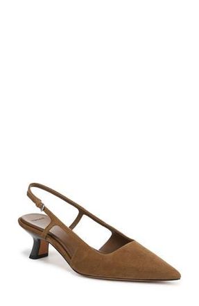 Vince Bianca Slingback Pointed Toe Pump in Elmwood at Nordstrom Rack, Size 5