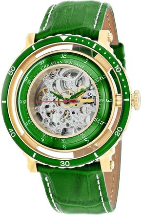 Christian Van Sant Mens Dome Silver Round 45mm