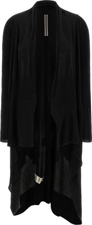 Rick Owens Black Long Wrap cardigan