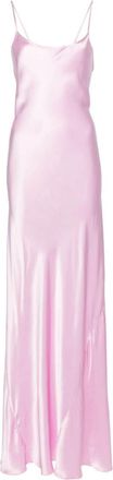 Victoria Beckham Cami maxi slip dress - women - Viscose - 12 - Pink
