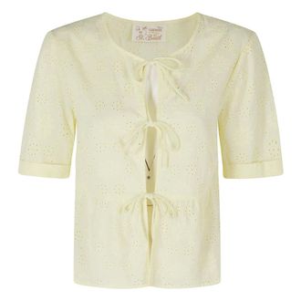 MC2 Saint Barth Blouses, female, Yellow, Size: S Alyson