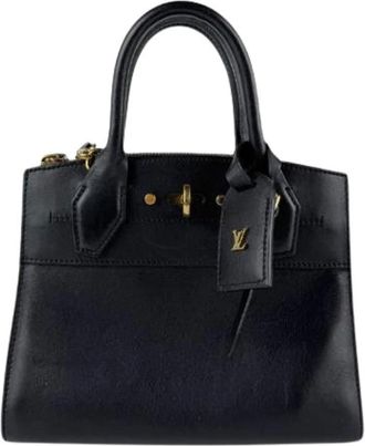 Louis Vuitton Pre-owned Handbags, female, Black, Size: ONE SIZE Pre-owned Vintage Leather Handbag