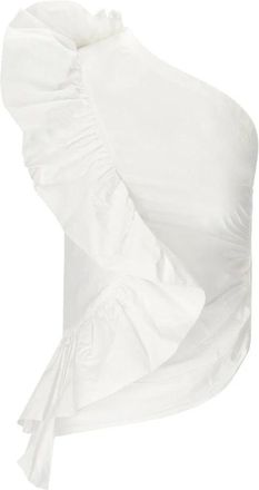 Essentiel Dames, Tops, Wit, Maat: M Katoen