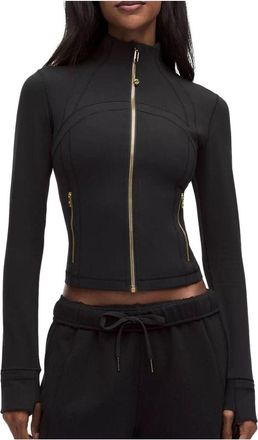 lululemon (WMNS) LULULEMON Define Cropped Jacket Nulu Black Gold LW4CD5S-1069352267