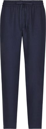 Dolce & Gabbana linen track pants - men - Linen/Flax - 56 - Blue