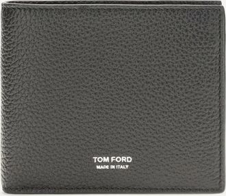 Tom Ford T Line bifold Wallet in grained leather Male UNI