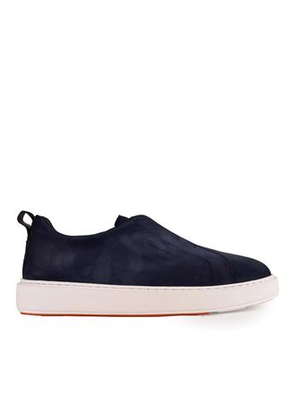 Santoni Victory-Fehu59 Laceless Sneakers In Leather
