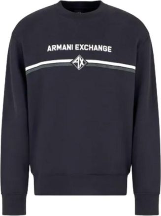 A|X Armani Exchange Casual Chic Urban Sweatshirt - Heren - Sweatshirts - Blauw - M - Katoen - Hoodies & sweatvesten