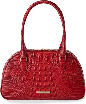 Brahmin Angie Leather Barrel Bag in Salsa at Nordstrom