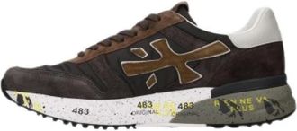 Premiata Mick 8432 - Heren - Sneakers - Bruin - 45 EU - Su&egrave;de - Schoenen
