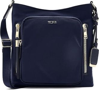 Tumi Tyler Crossbody Cross Body Womens Handbags Indigo/Light Gold, Nylon