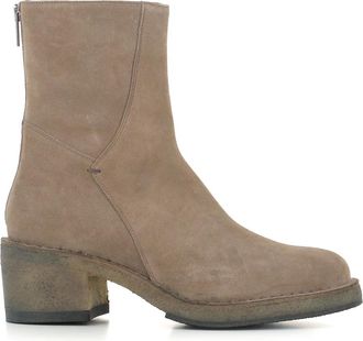 Pantanetti Ankle Boot 16551A - Dames - Laarzen met Hak - Grijs - 40 EU - Leer - Schoenen
