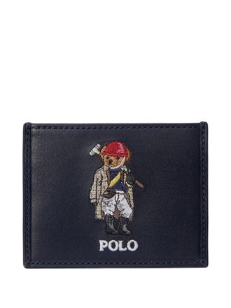 Polo Ralph Lauren bear-embroidered cardholder - Blue