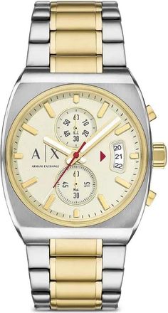 A|X Armani Exchange Orologio con quadrante quadrato 44mm - Toni neutri