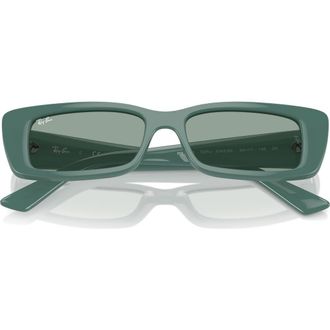 Ray-Ban Teru 54mm Rectangle Sunglasses in Dark Green at Nordstrom