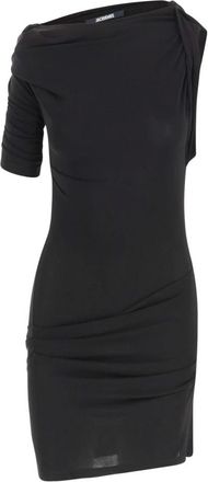 Jacquemus Short Dresses, female, Black, Size: XS Drapeado Mini Dress