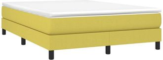 vidaXL Estructura de cama con somier tela verde 140x200 cm vidaXL