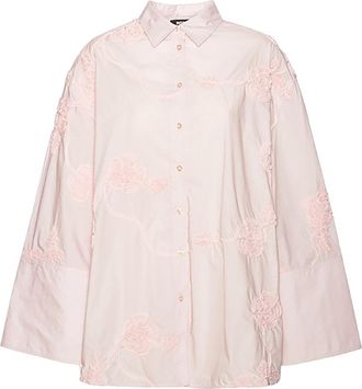Rotate Oversized Shirt With Floral Details