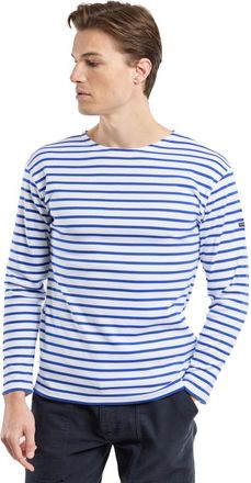 Armor Lux Armor Lux Mens 1525 Striped Long Sleeve T-Shirt, Blanc (Dw5 Blanc/Étoile), Medium