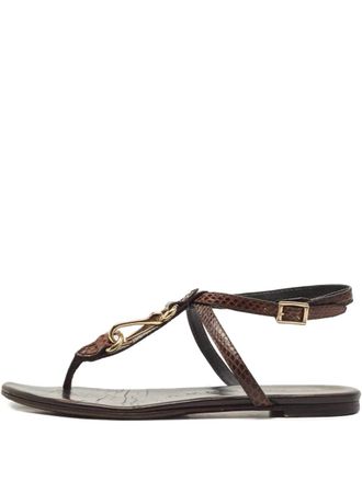Burberry leather sandals - Brown