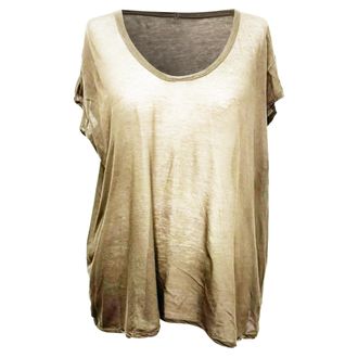 Rick Owens T-shirt met ronde hals in grijs katoen