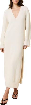 Solid & Striped Edith Long Sleeve Maxi Sweater Dress in Brule at Nordstrom, Size X-Small
