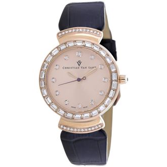 Christian Van Sant Nova Quartz Rose Gold Dial Ladies Watch CV2944